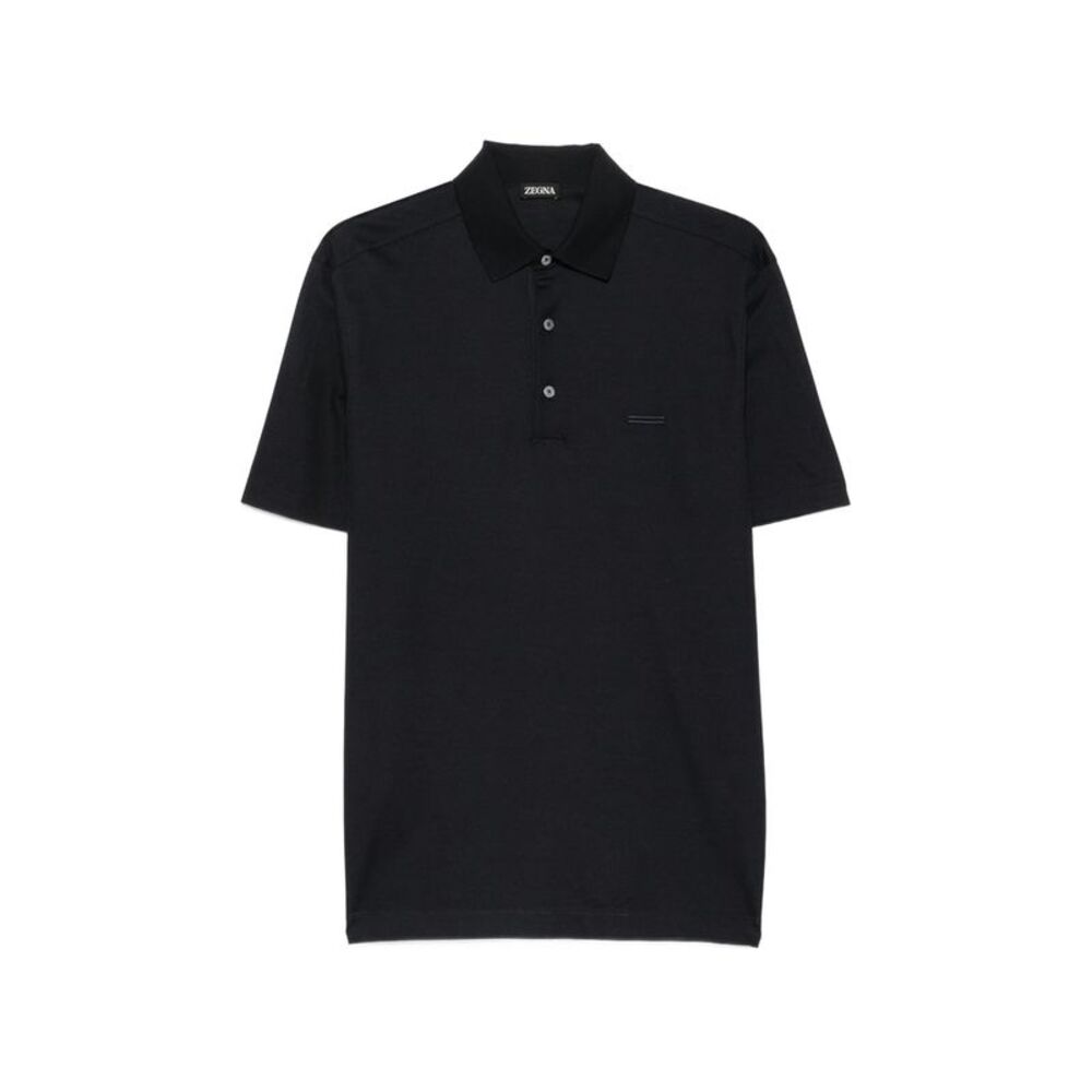 Zegna Blue Polo Shirts Men